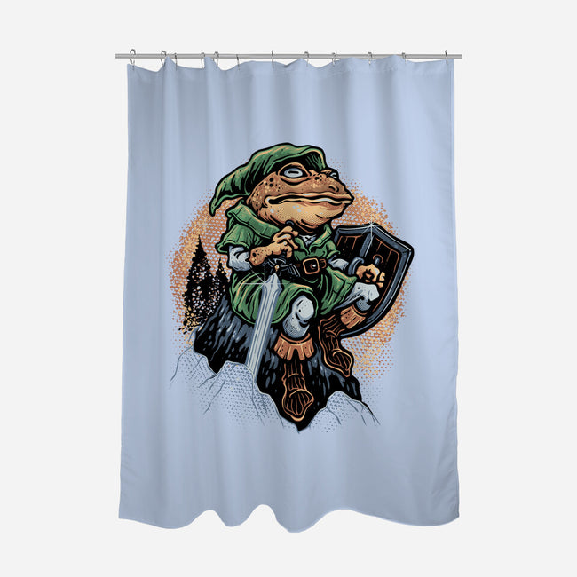 Adventure Of The Toad-None-Polyester-Shower Curtain-glitchygorilla