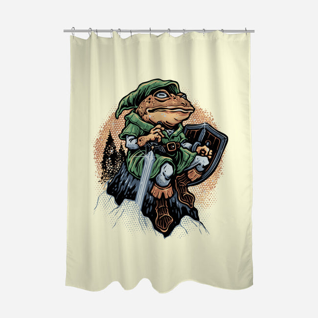 Adventure Of The Toad-None-Polyester-Shower Curtain-glitchygorilla