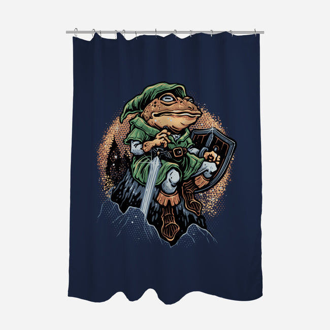 Adventure Of The Toad-None-Polyester-Shower Curtain-glitchygorilla