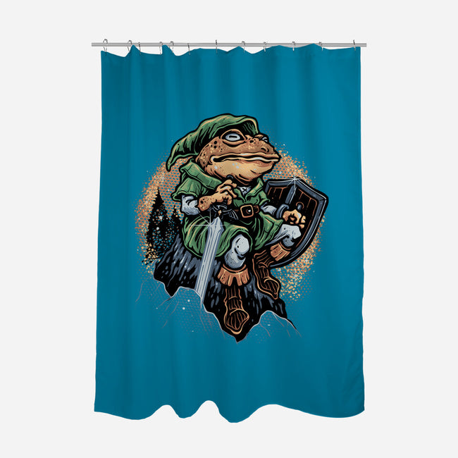 Adventure Of The Toad-None-Polyester-Shower Curtain-glitchygorilla