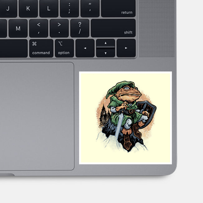 Adventure Of The Toad-None-Glossy-Sticker-glitchygorilla