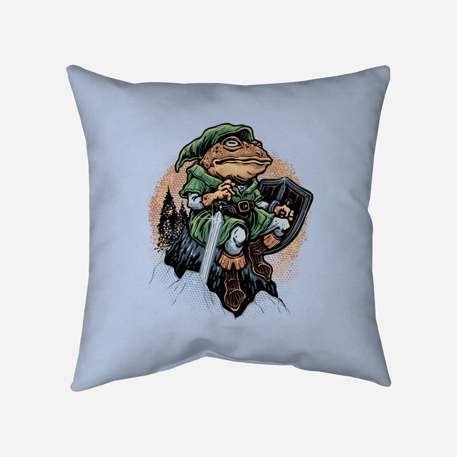 Adventure Of The Toad-None-Removable Cover w Insert-Throw Pillow-glitchygorilla