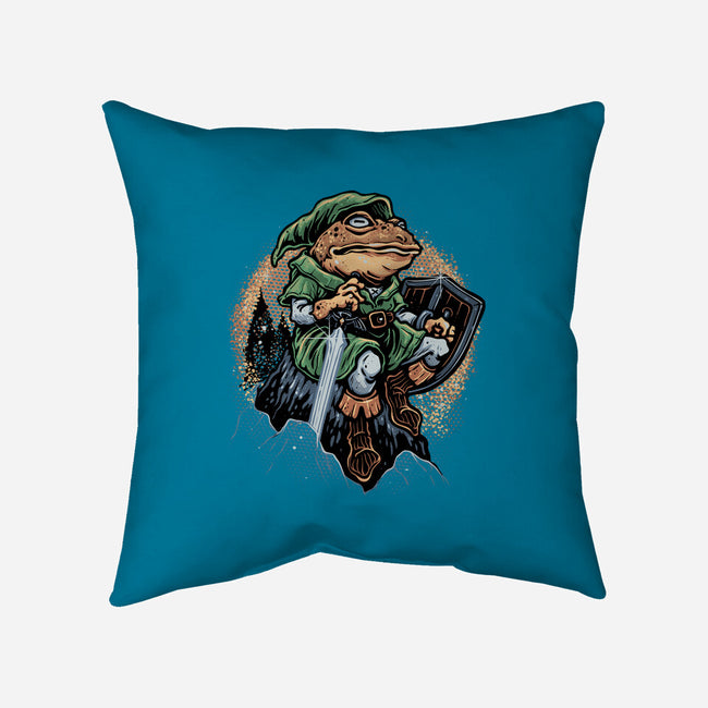 Adventure Of The Toad-None-Removable Cover w Insert-Throw Pillow-glitchygorilla