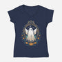 Ghost Mirror-Womens-V-Neck-Tee-Vallina84