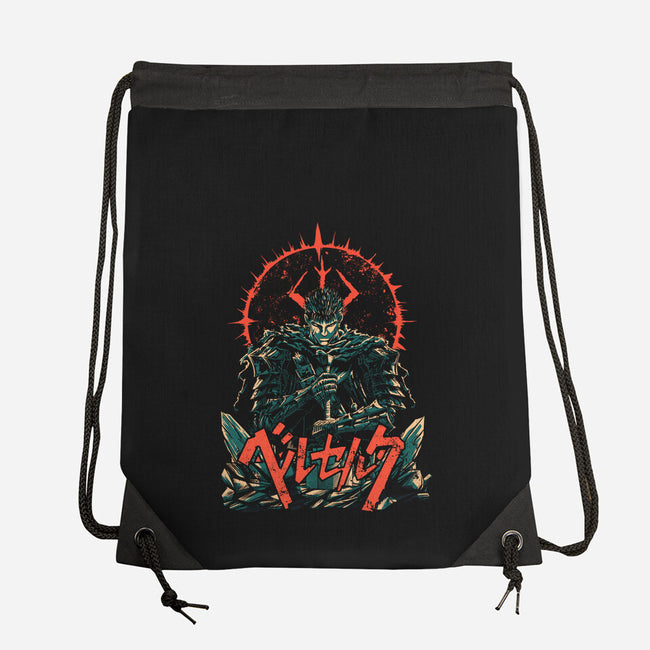 The Lone Warrior-None-Drawstring-Bag-Diego Oliver