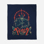 The Lone Warrior-None-Fleece-Blanket-Diego Oliver