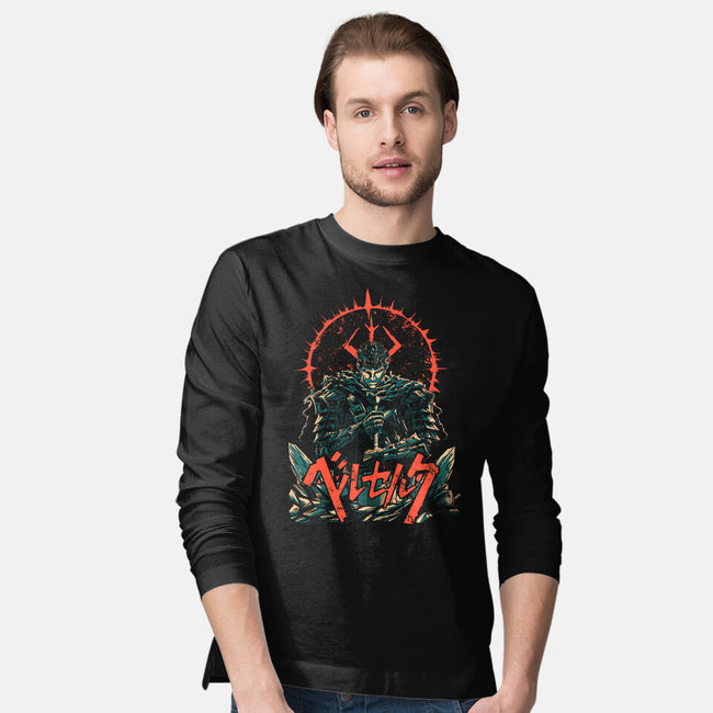 The Lone Warrior-Mens-Long Sleeved-Tee-Diego Oliver