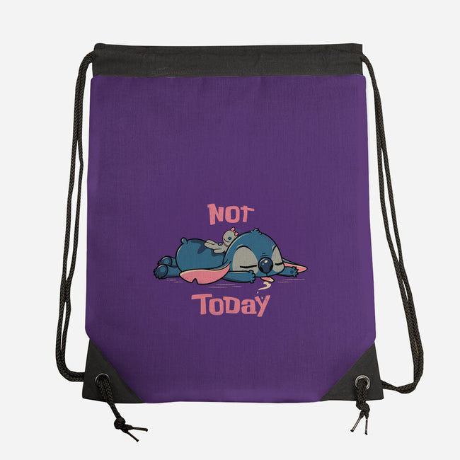 Not Today Stitch-None-Drawstring-Bag-rocketman_art