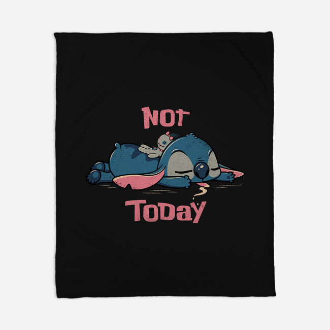 Not Today Stitch-None-Fleece-Blanket-rocketman_art