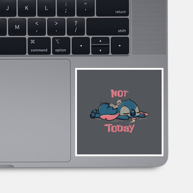 Not Today Stitch-None-Glossy-Sticker-rocketman_art