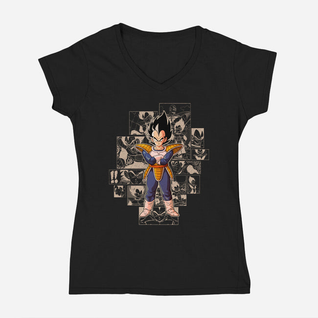 The Enemy's Quest-Womens-V-Neck-Tee-Skullpy