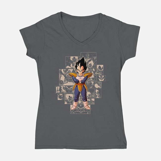The Enemy's Quest-Womens-V-Neck-Tee-Skullpy