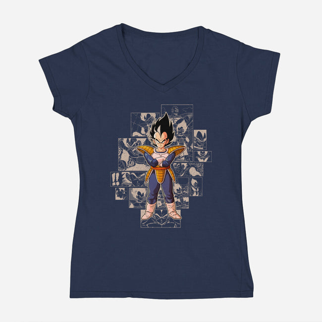 The Enemy's Quest-Womens-V-Neck-Tee-Skullpy