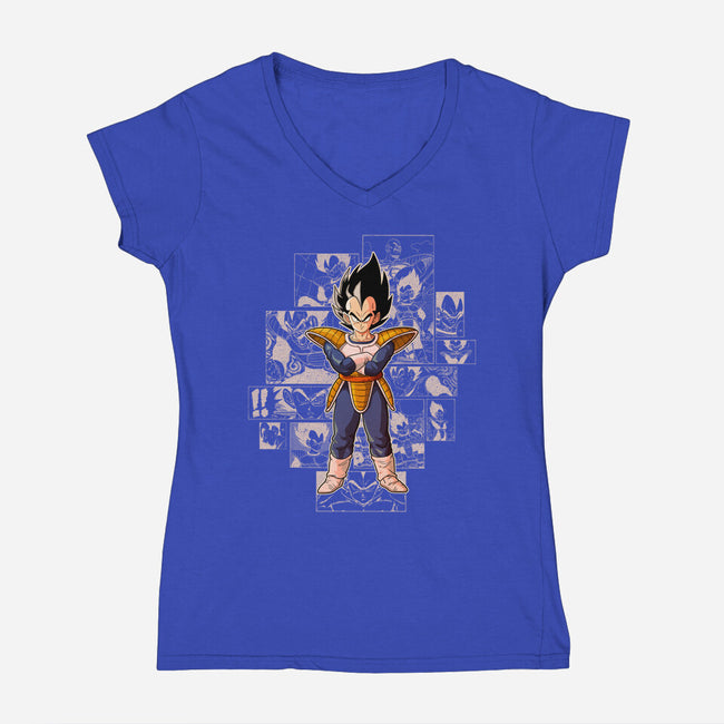 The Enemy's Quest-Womens-V-Neck-Tee-Skullpy