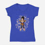 The Enemy's Quest-Womens-V-Neck-Tee-Skullpy