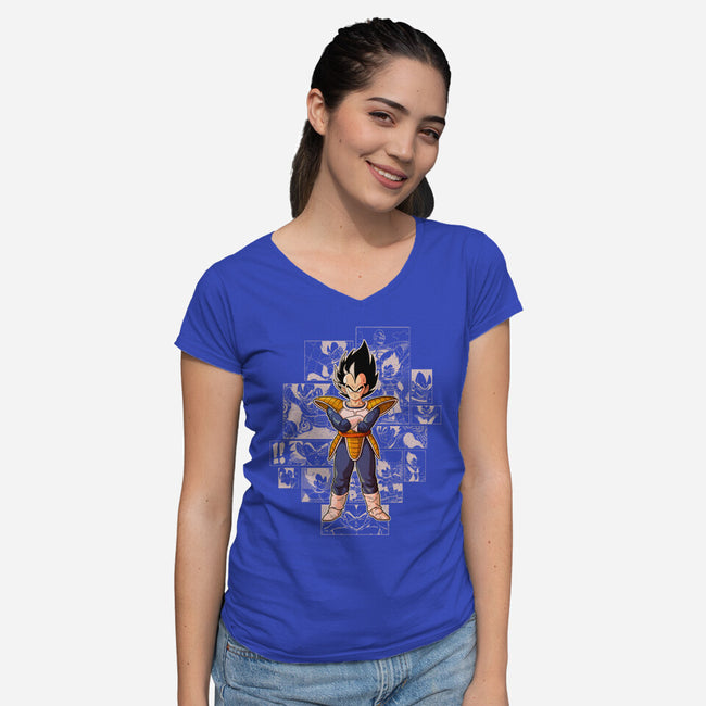 The Enemy's Quest-Womens-V-Neck-Tee-Skullpy