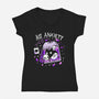 No Anxiety-Womens-V-Neck-Tee-Vallina84