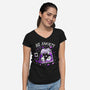 No Anxiety-Womens-V-Neck-Tee-Vallina84
