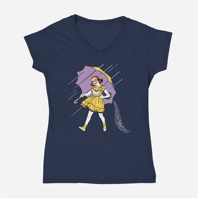Don't Cross The Salt Line-Womens-V-Neck-Tee-artducko