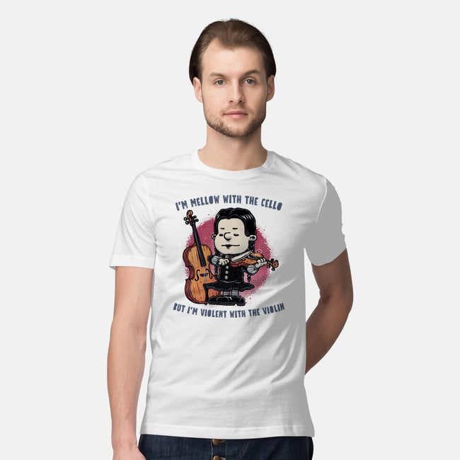Violent With The Violin-Mens-Premium-Tee-glitchygorilla