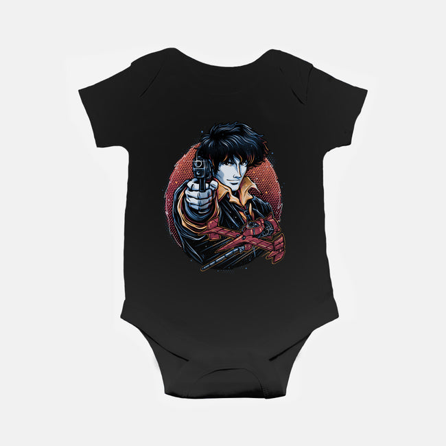 Hunt For The Space Bounty-Baby-Basic-Onesie-glitchygorilla