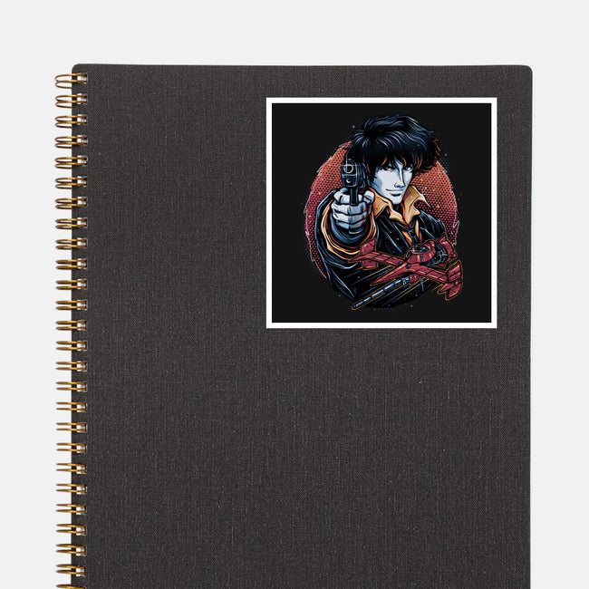 Hunt For The Space Bounty-None-Glossy-Sticker-glitchygorilla