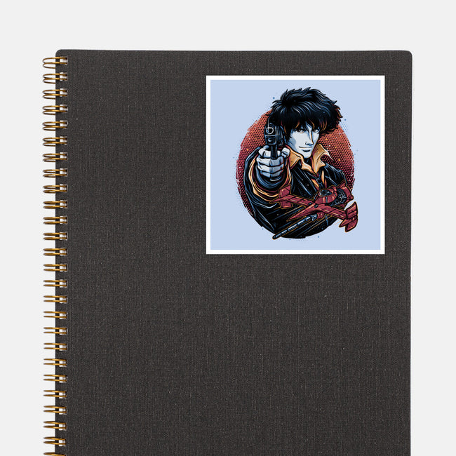 Hunt For The Space Bounty-None-Glossy-Sticker-glitchygorilla