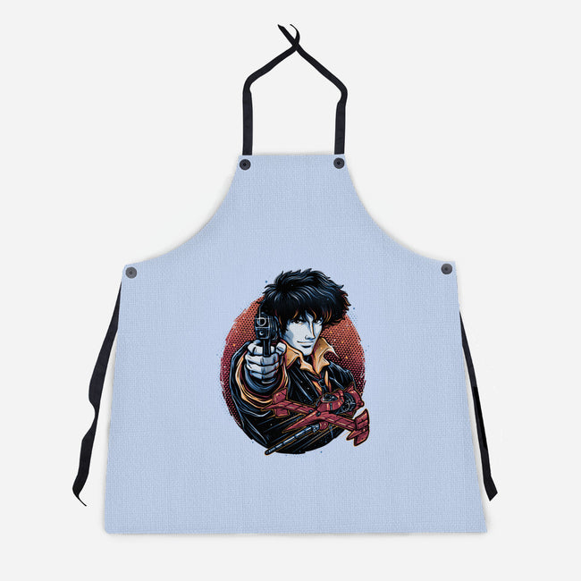 Hunt For The Space Bounty-Unisex-Kitchen-Apron-glitchygorilla