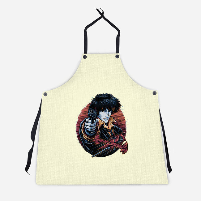 Hunt For The Space Bounty-Unisex-Kitchen-Apron-glitchygorilla