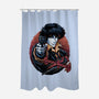 Hunt For The Space Bounty-None-Polyester-Shower Curtain-glitchygorilla