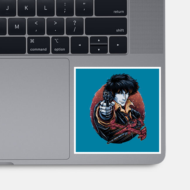Hunt For The Space Bounty-None-Glossy-Sticker-glitchygorilla
