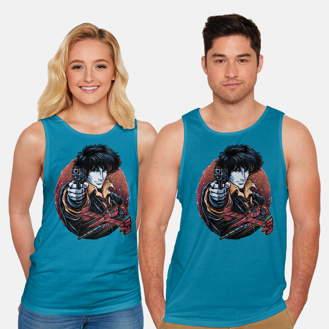 Hunt For The Space Bounty-Unisex-Basic-Tank-glitchygorilla