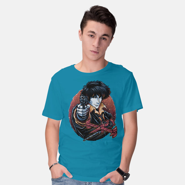 Hunt For The Space Bounty-Mens-Basic-Tee-glitchygorilla