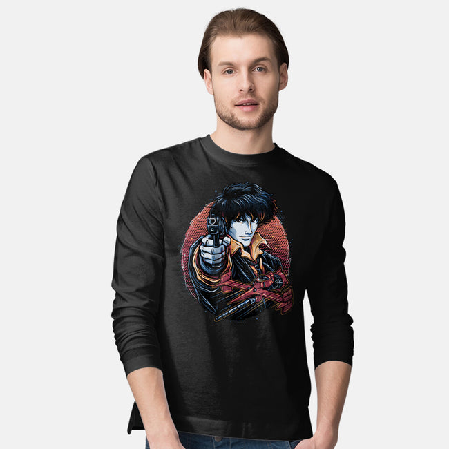Hunt For The Space Bounty-Mens-Long Sleeved-Tee-glitchygorilla