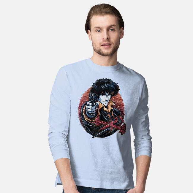 Hunt For The Space Bounty-Mens-Long Sleeved-Tee-glitchygorilla