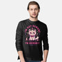Demonic Cat-Mens-Long Sleeved-Tee-eduely