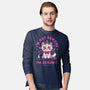 Demonic Cat-Mens-Long Sleeved-Tee-eduely