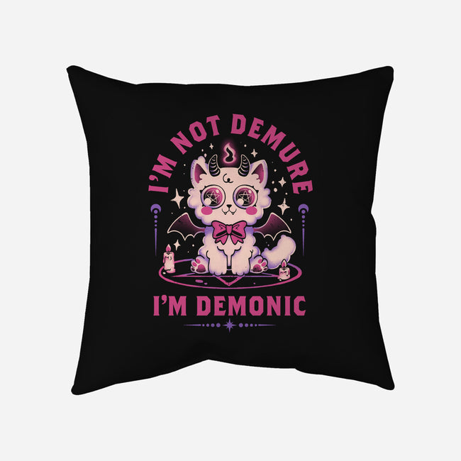 Demonic Cat-None-Removable Cover w Insert-Throw Pillow-eduely