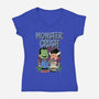 Monster Crush-Womens-V-Neck-Tee-P1yu5h