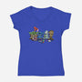 Awesome Kindergarten-Womens-V-Neck-Tee-zascanauta