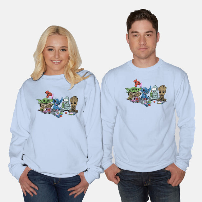 Awesome Kindergarten-Unisex-Crew Neck-Sweatshirt-zascanauta