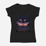 Gwi-Ma Starry Night-Womens-V-Neck-Tee-Astrobot Invention