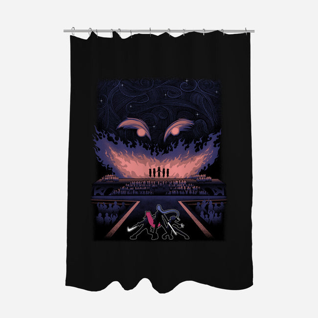 Gwi-Ma Starry Night-None-Polyester-Shower Curtain-Astrobot Invention