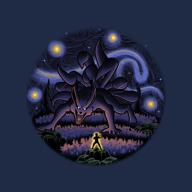 Kurama Starry Night-None-Mug-Drinkware-Astrobot Invention