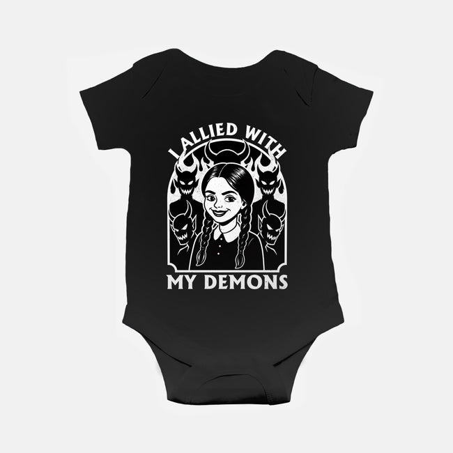 Goth Girl Demons-Baby-Basic-Onesie-Studio Mootant