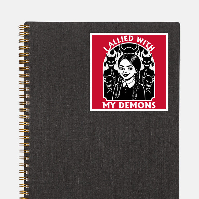 Goth Girl Demons-None-Glossy-Sticker-Studio Mootant