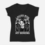 Goth Girl Demons-Womens-V-Neck-Tee-Studio Mootant