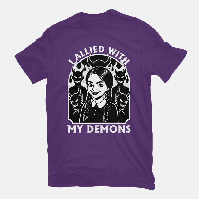 Goth Girl Demons-Womens-Fitted-Tee-Studio Mootant