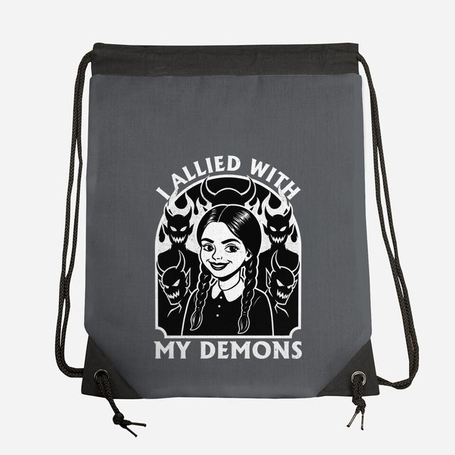Goth Girl Demons-None-Drawstring-Bag-Studio Mootant