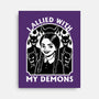 Goth Girl Demons-None-Stretched-Canvas-Studio Mootant